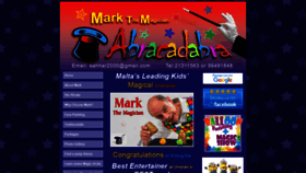 What Markmagicshows.com website looked like in 2021 (2 years ago)