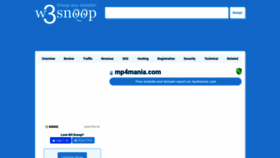 What Mp4mania.com.w3snoop.com website looked like in 2021 (2 years ago)