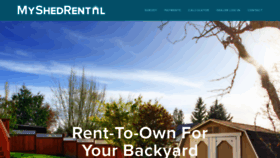 What Myshedrental.com website looked like in 2021 (3 years ago)