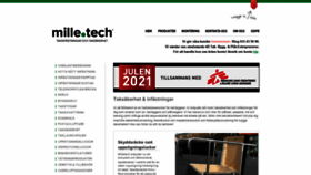 What Milletech.se website looked like in 2021 (2 years ago)