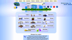 What Mathisfun.com website looked like in 2021 (2 years ago)