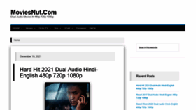 What Moviesnut.com website looked like in 2021 (2 years ago)