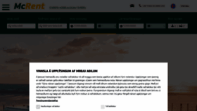 What Mcrent.is website looked like in 2021 (4 years ago)