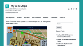 What Mygpsmaps.com website looked like in 2021 (2 years ago)