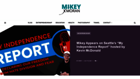 What Mikeymoran.com website looked like in 2021 (2 years ago)