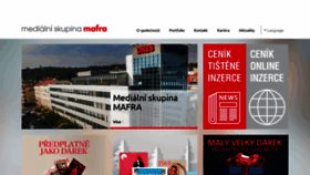 What Mafra.cz website looked like in 2021 (2 years ago)