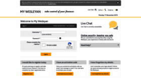 What Mywesleyan.co.uk website looked like in 2021 (3 years ago)