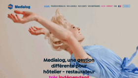 What Medialog.fr website looked like in 2021 (2 years ago)