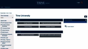 What Myportal.trine.edu website looked like in 2021 (2 years ago)