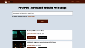 What Mp3paw.art website looked like in 2021 (2 years ago)