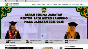 What Metrouniv.ac.id website looked like in 2021 (2 years ago)