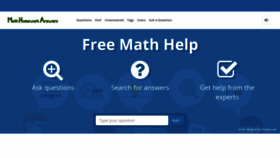 What Mathhomeworkanswers.org website looked like in 2022 (4 years ago)