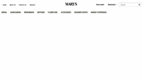 What Marysbridal.com website looked like in 2022 (2 years ago)