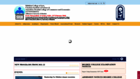 What Mithibai.ac.in website looked like in 2022 (2 years ago)