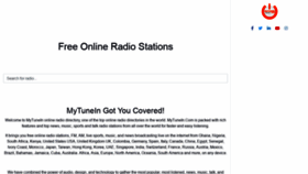What Mytunein.com website looked like in 2022 (2 years ago)