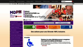 What Mdph33.fr website looked like in 2022 (2 years ago)