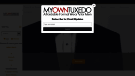 What Myowntuxedo.com website looked like in 2022 (2 years ago)