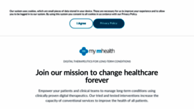 What Mymhealth.com website looked like in 2022 (2 years ago)