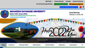 What Mdu.ac.in website looked like in 2022 (2 years ago)