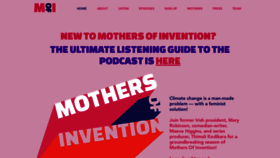 What Mothersofinvention.online website looked like in 2022 (3 years ago)