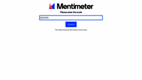 What Menti.com website looked like in 2022 (2 years ago)