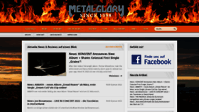 What Metalglory.de website looked like in 2022 (2 years ago)