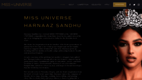 What Missuniverse.com website looked like in 2022 (2 years ago)