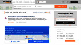 What Myjobmag.co.za website looked like in 2022 (2 years ago)