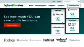 What Mylifeinsurancequotes123.com website looked like in 2022 (2 years ago)