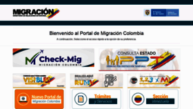What Migracioncolombia.gov.co website looked like in 2022 (2 years ago)