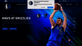 What Mavs.com website looked like in 2022 (2 years ago)
