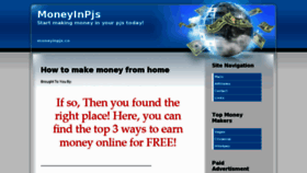 What Moneyinpjs.co website looked like in 2011 (12 years ago)