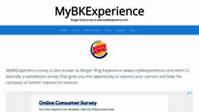 What Mybkexperience.onl website looked like in 2022 (2 years ago)