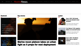 What Marinecorpstimes.com website looked like in 2022 (2 years ago)
