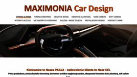 What Maximonia.pl website looked like in 2022 (2 years ago)