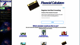 What Mycalculators.com website looked like in 2022 (2 years ago)