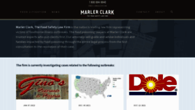 What Marlerclark.com website looked like in 2022 (2 years ago)