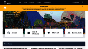 What Metro.net website looked like in 2022 (2 years ago)