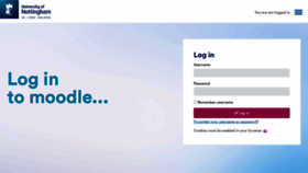 What Moodle.nottingham.ac.uk website looked like in 2022 (2 years ago)