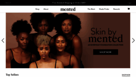 What Mentedcosmetics.com website looked like in 2022 (2 years ago)
