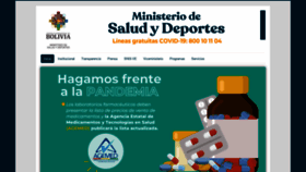 What Minsalud.gob.bo website looked like in 2022 (2 years ago)