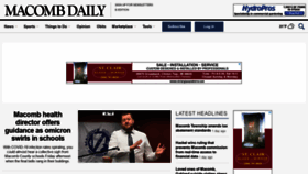 What Macombdaily.com website looked like in 2022 (2 years ago)
