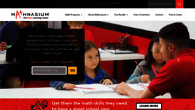 What Mathnasium.com website looked like in 2022 (2 years ago)