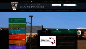 What Mountprospect.org website looked like in 2022 (2 years ago)