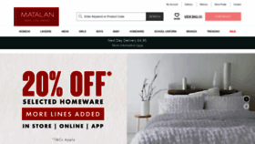 What Matalan.co.uk website looked like in 2022 (3 years ago)
