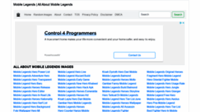 What Mobillegends.net website looked like in 2022 (2 years ago)