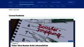 What Mdr.de website looked like in 2022 (3 years ago)