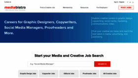 What Mediabistro.com website looked like in 2022 (2 years ago)