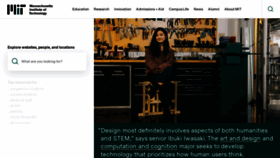 What Mit.edu website looked like in 2022 (4 years ago)