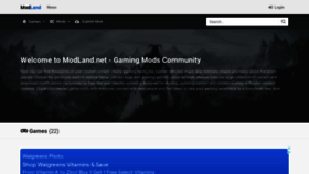 What Modland.net website looked like in 2022 (2 years ago)